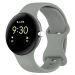 Butterfly Buckle Solid Color Silicone Watch Band, For Google Pixel Watch 4 / Watch 3 45mm, For Google Pixel Watch 4 / 3 / 2 / 1 41mm