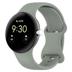 Butterfly Buckle Solid Color Silicone Watch Band, For Google Pixel Watch 4 / Watch 3 45mm, For Google Pixel Watch 4 / 3 / 2 / 1 41mm