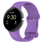 Offizielles Silikon-Uhrenarmband, für Google Pixel Watch 4 / Watch 3 (45 mm) und Google Pixel Watch 4 / 3 / 2 / 1 (41 mm)