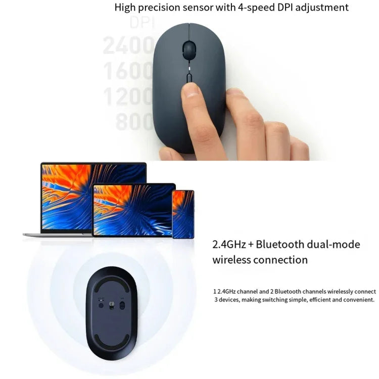 Original Xiaomi XMBXSB01YM Bluetooth Dual-Mode Silent Portable Maus 3, XMBXSB01YM