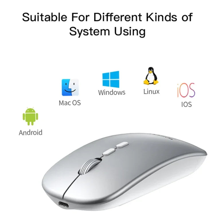 Yesido KB15 Slim 2.4G Wiederaufladbare kabellose optische Maus, KB15