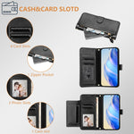 Multi-Kartenfächer Reißverschluss-Geldbörse Leder-Handyhülle, für iPhone 16, für iPhone 15 Pro Max, für iPhone 15 Pro, für iPhone 15 Plus, für iPhone 15, für iPhone 14 Plus, für iPhone 14 / 13, für iPhone 14 Pro
