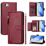 Mehrfach-Kartenfächer Reißverschluss Brieftasche Leder Handyhülle, Für iPhone 14 Pro Max, Für iPhone SE 2022 / 2020 / 8 / 7, Für iPhone 13 Pro Max, Für iPhone 13 Pro, Für iPhone 13 mini, Für iPhone 12 / 12 Pro, Für iPhone 12 Pro Max, Für iPhone 12 mini