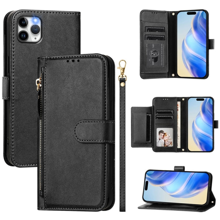 Mehrfach-Kartenfächer Reißverschluss Brieftasche Leder Handyhülle, Für iPhone 11 Pro Max, Für iPhone 11, Für iPhone 11 Pro, Für iPhone X / XS, Für iPhone XR, Für iPhone XS Max, Für iPhone 8 Plus / 7 Plus