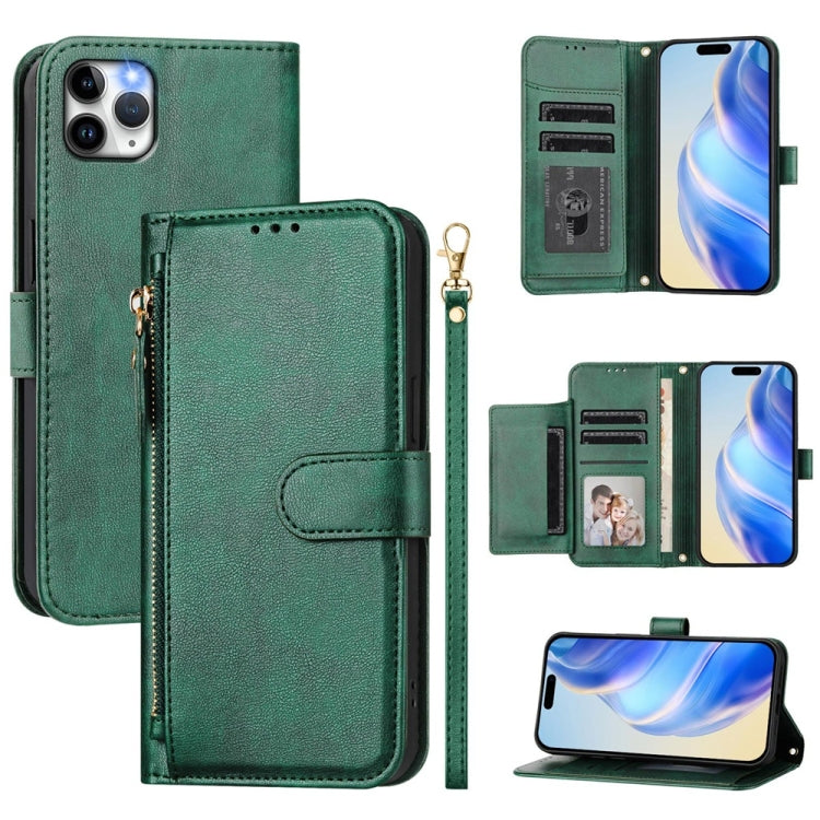 Mehrfach-Kartenfächer Reißverschluss Brieftasche Leder Handyhülle, Für iPhone 11 Pro Max, Für iPhone 11, Für iPhone 11 Pro, Für iPhone X / XS, Für iPhone XR, Für iPhone XS Max, Für iPhone 8 Plus / 7 Plus