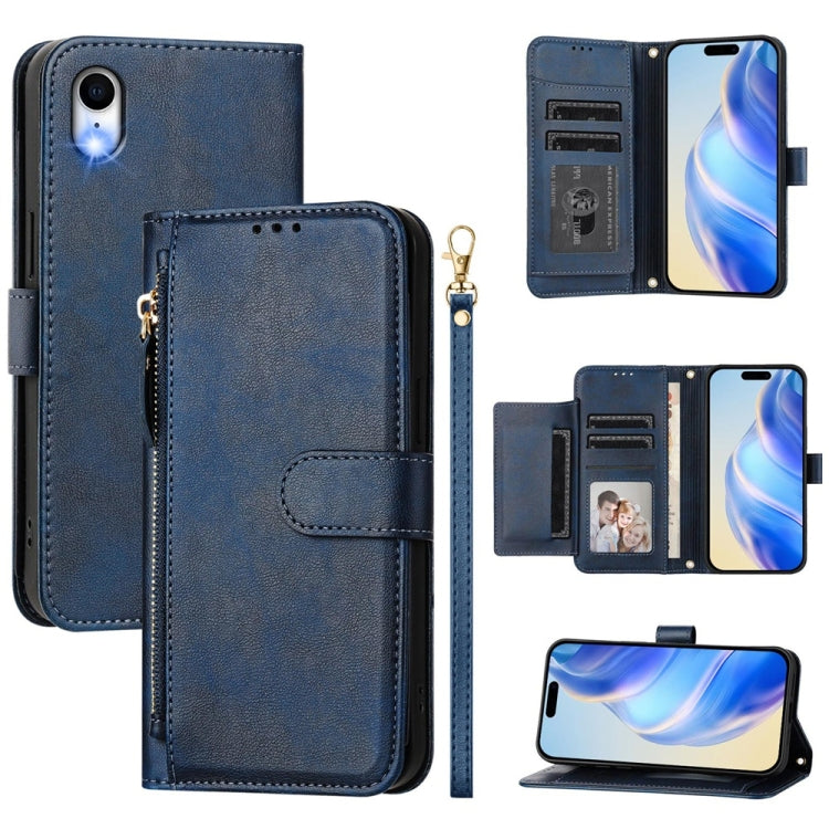 Mehrfach-Kartenfächer Reißverschluss Brieftasche Leder Handyhülle, Für iPhone 11 Pro Max, Für iPhone 11, Für iPhone 11 Pro, Für iPhone X / XS, Für iPhone XR, Für iPhone XS Max, Für iPhone 8 Plus / 7 Plus