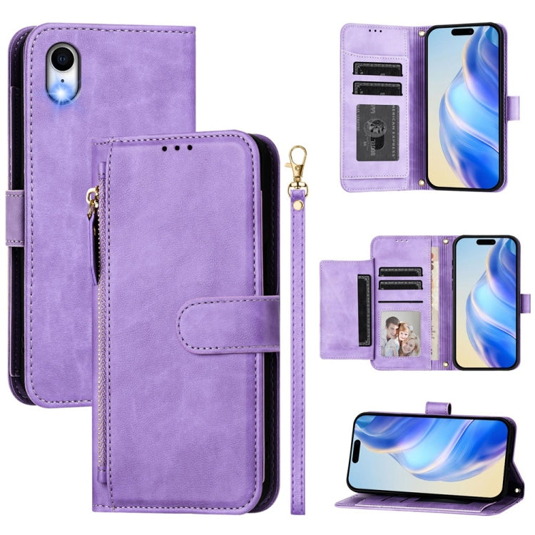 Mehrfach-Kartenfächer Reißverschluss Brieftasche Leder Handyhülle, Für iPhone 11 Pro Max, Für iPhone 11, Für iPhone 11 Pro, Für iPhone X / XS, Für iPhone XR, Für iPhone XS Max, Für iPhone 8 Plus / 7 Plus