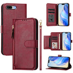 Mehrfach-Kartenfächer Reißverschluss Brieftasche Leder Handyhülle, Für iPhone 11 Pro Max, Für iPhone 11, Für iPhone 11 Pro, Für iPhone X / XS, Für iPhone XR, Für iPhone XS Max, Für iPhone 8 Plus / 7 Plus