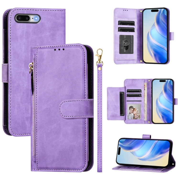Mehrfach-Kartenfächer Reißverschluss Brieftasche Leder Handyhülle, Für iPhone 11 Pro Max, Für iPhone 11, Für iPhone 11 Pro, Für iPhone X / XS, Für iPhone XR, Für iPhone XS Max, Für iPhone 8 Plus / 7 Plus