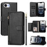 Multi-Kartenfächer Reißverschluss-Brieftasche Leder Handyhülle, Für iPhone 17e / 16e, Für iPhone 17 Pro Max, Für iPhone 17 Pro, Für iPhone 17, Für iPhone Air, Für iPhone 16 Pro Max, Für iPhone 16 Pro, Für iPhone 16 Plus