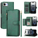 Multi-Kartenfächer Reißverschluss-Brieftasche Leder Handyhülle, Für iPhone 17e / 16e, Für iPhone 17 Pro Max, Für iPhone 17 Pro, Für iPhone 17, Für iPhone Air, Für iPhone 16 Pro Max, Für iPhone 16 Pro, Für iPhone 16 Plus
