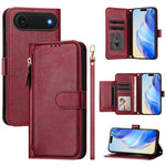 Multi-Kartenfächer Reißverschluss-Brieftasche Leder Handyhülle, Für iPhone 17e / 16e, Für iPhone 17 Pro Max, Für iPhone 17 Pro, Für iPhone 17, Für iPhone Air, Für iPhone 16 Pro Max, Für iPhone 16 Pro, Für iPhone 16 Plus
