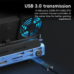YCE-V279A 9-in-1 USB-C Gaming-Dockingstation mit abnehmbarem Lüfter, 9 in 1
