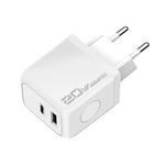 M167 PD 20W Typ-C und USB QC 3.0 Schnellladegerät, EU Stecker, US Stecker