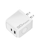 M167 PD 20W Typ-C und USB QC 3.0 Schnellladegerät, EU Stecker, US Stecker