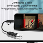 3-in-1 USB-Buchse auf Micro-USB, Typ-C, 8-Pin-Stecker OTG-Adapter