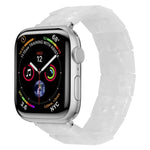 Elastisches, quadratisches Uhrenarmband aus Kunstharz, passend für Apple Watch 46 mm / 49 mm / 45 mm / 44 mm und 42 mm / 41 mm / 40 mm / 38 mm