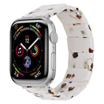 Elastisches, quadratisches Uhrenarmband aus Kunstharz, passend für Apple Watch 46 mm / 49 mm / 45 mm / 44 mm und 42 mm / 41 mm / 40 mm / 38 mm