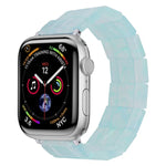 Elastisches, quadratisches Uhrenarmband aus Kunstharz, passend für Apple Watch 46 mm / 49 mm / 45 mm / 44 mm und 42 mm / 41 mm / 40 mm / 38 mm