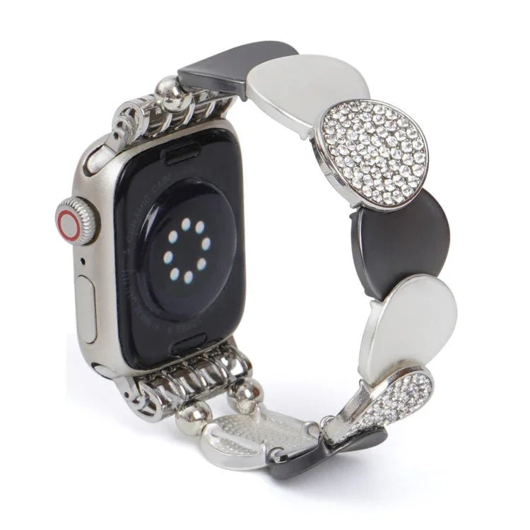 Metallarmband mit Legierungskette, für Apple Watch 46 mm / 49 mm / 45 mm / 44 mm, für Apple Watch 42 mm / 41 mm / 40 mm / 38 mm