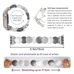 Metallarmband mit Legierungskette, für Apple Watch 46 mm / 49 mm / 45 mm / 44 mm, für Apple Watch 42 mm / 41 mm / 40 mm / 38 mm