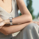 Metallarmband mit Legierungskette, für Apple Watch 46 mm / 49 mm / 45 mm / 44 mm, für Apple Watch 42 mm / 41 mm / 40 mm / 38 mm