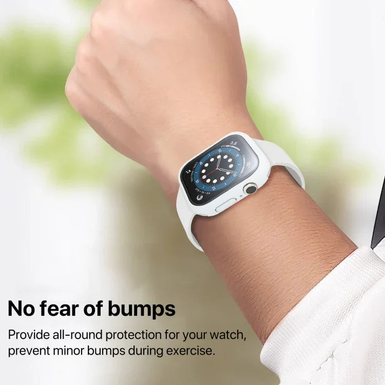 PC-Gehäuse mit integrierter gehärteter Folie, für Apple Watch Series 10/11 (46 mm) und Apple Watch Series 10/11 (42 mm)