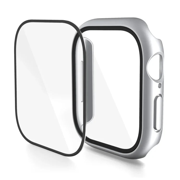 PC-Gehäuse mit integrierter gehärteter Folie, für Apple Watch Series 10/11 (46 mm) und Apple Watch Series 10/11 (42 mm)