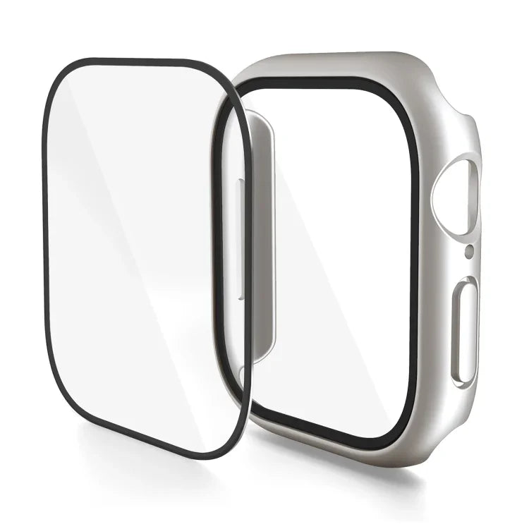 PC-Gehäuse mit integrierter gehärteter Folie, für Apple Watch Series 10/11 (46 mm) und Apple Watch Series 10/11 (42 mm)