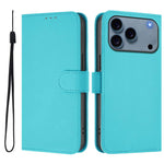 Leder-Handyhülle in Uni-Farben mit griffiger Haptik und Umhängeband, für iPhone 17 Pro, für iPhone 17