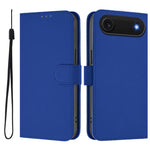 Skin Feel Solid Color Leather Phone Case with Lanyard, For iPhone Air, For iPhone 16 Pro Max