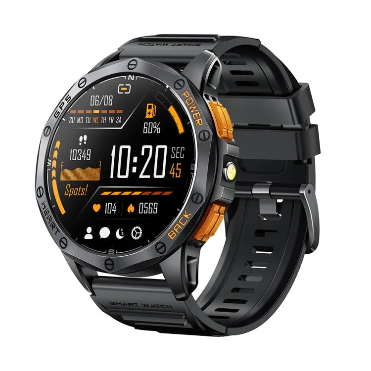 LEMFO K67 1,43 Zoll AMOLED-Display GPS-Sport-Smartwatch, unterstützt Bluetooth-Anrufe / Gesundheitsüberwachung