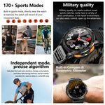 LEMFO K67 1,43 Zoll AMOLED-Display GPS-Sport-Smartwatch, unterstützt Bluetooth-Anrufe / Gesundheitsüberwachung