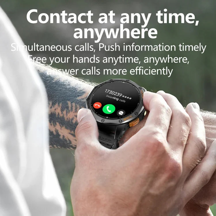 LEMFO K67 1,43 Zoll AMOLED-Display GPS-Sport-Smartwatch, unterstützt Bluetooth-Anrufe / Gesundheitsüberwachung