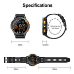 LEMFO K67 1,43 Zoll AMOLED-Display GPS-Sport-Smartwatch, unterstützt Bluetooth-Anrufe / Gesundheitsüberwachung