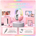ONIKUMA X33 Kopfmontiertes RGB-Licht E-Sports Gaming Headset, Kabellänge: 2m, X33
