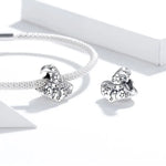 S925 Sterling Silber Hexenhutperlen DIY Armband Halskette Zubehör, SCC1261