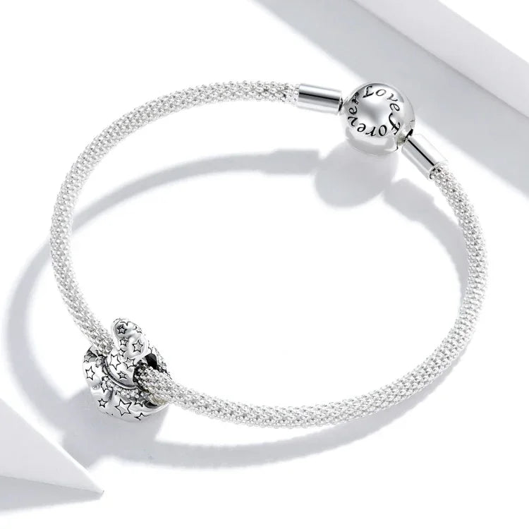 S925 Sterling Silber Hexenhutperlen DIY Armband Halskette Zubehör, SCC1261