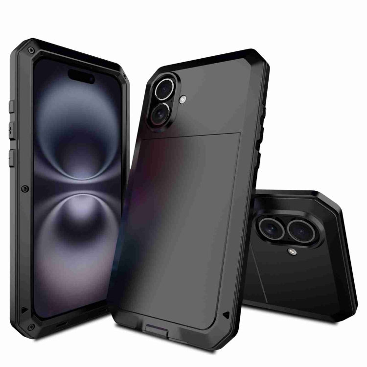RedPepper Dreifach-Schutz Handyhülle aus Metall, Für iPhone 17 Pro Max, Für iPhone 17 Pro, Für iPhone 17, Für iPhone Air, Für iPhone 16 Pro Max, Für iPhone 16 Pro, Für iPhone 16 Plus, Für iPhone 16