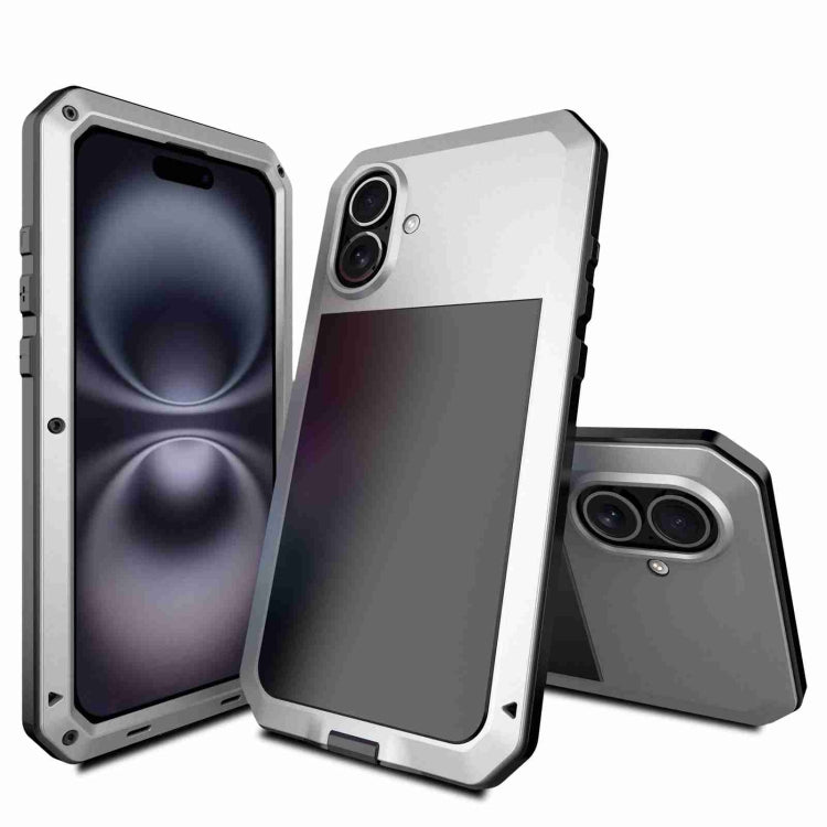 RedPepper Dreifach-Schutz Handyhülle aus Metall, Für iPhone 17 Pro Max, Für iPhone 17 Pro, Für iPhone 17, Für iPhone Air, Für iPhone 16 Pro Max, Für iPhone 16 Pro, Für iPhone 16 Plus, Für iPhone 16