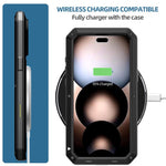 RedPepper Dreifach-Schutz Handyhülle aus Metall, Für iPhone 17 Pro Max, Für iPhone 17 Pro, Für iPhone 17, Für iPhone Air, Für iPhone 16 Pro Max, Für iPhone 16 Pro, Für iPhone 16 Plus, Für iPhone 16