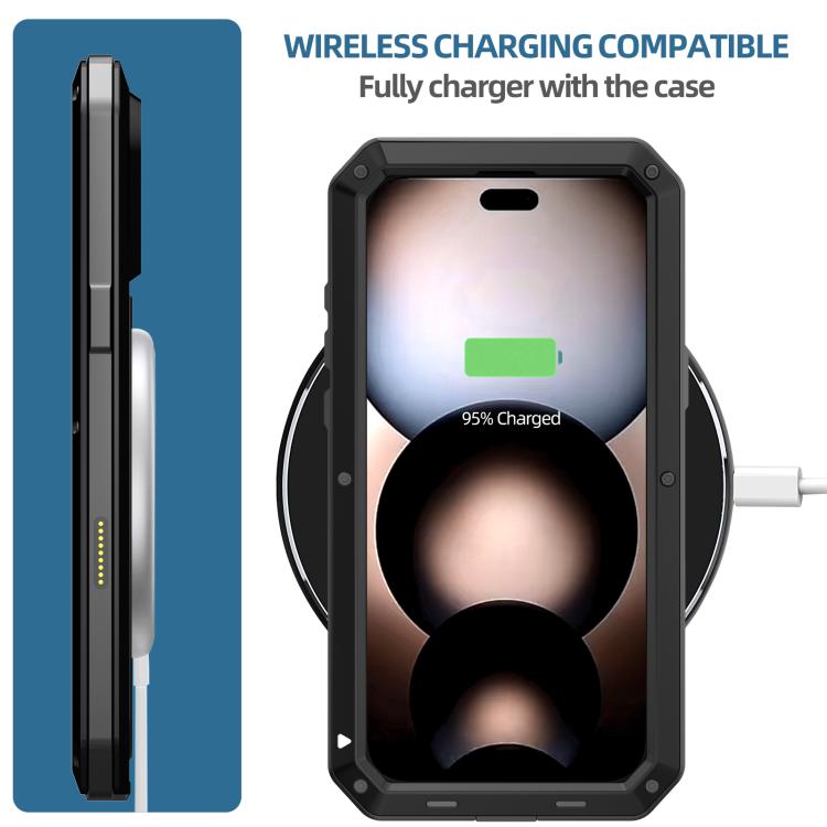 RedPepper Dreifach-Schutz Handyhülle aus Metall, Für iPhone 17 Pro Max, Für iPhone 17 Pro, Für iPhone 17, Für iPhone Air, Für iPhone 16 Pro Max, Für iPhone 16 Pro, Für iPhone 16 Plus, Für iPhone 16