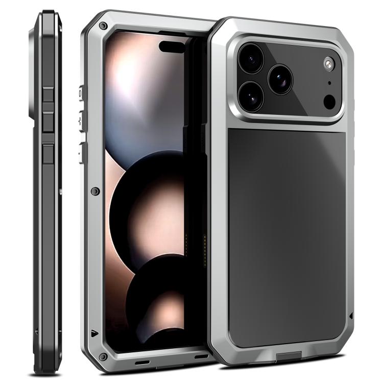 RedPepper Dreifach-Schutz Handyhülle aus Metall, Für iPhone 17 Pro Max, Für iPhone 17 Pro, Für iPhone 17, Für iPhone Air, Für iPhone 16 Pro Max, Für iPhone 16 Pro, Für iPhone 16 Plus, Für iPhone 16