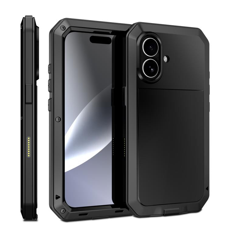RedPepper Dreifach-Schutz Handyhülle aus Metall, Für iPhone 17 Pro Max, Für iPhone 17 Pro, Für iPhone 17, Für iPhone Air, Für iPhone 16 Pro Max, Für iPhone 16 Pro, Für iPhone 16 Plus, Für iPhone 16