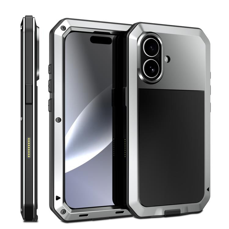 RedPepper Dreifach-Schutz Handyhülle aus Metall, Für iPhone 17 Pro Max, Für iPhone 17 Pro, Für iPhone 17, Für iPhone Air, Für iPhone 16 Pro Max, Für iPhone 16 Pro, Für iPhone 16 Plus, Für iPhone 16