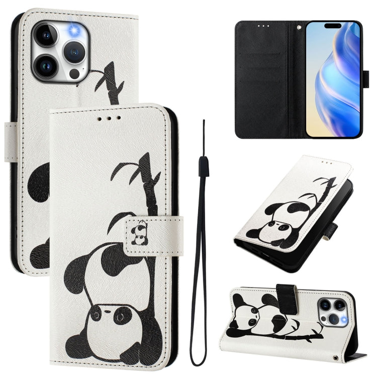 Art Colored Drawing Pattern Leather Phone Case, For iPhone 15 Pro, For iPhone 15 Plus