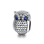 Eulenperlen aus 925er Sterlingsilber, DIY-Armband- und Halskettenzubehör, SCC1607
