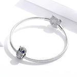 Eulenperlen aus 925er Sterlingsilber, DIY-Armband- und Halskettenzubehör, SCC1607