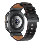 Lederarmband im Mecha-Stil, für Samsung Galaxy Watch Ultra 47 mm / Ultra 2025