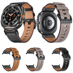 Lederarmband im Mecha-Stil, für Samsung Galaxy Watch Ultra 47 mm / Ultra 2025